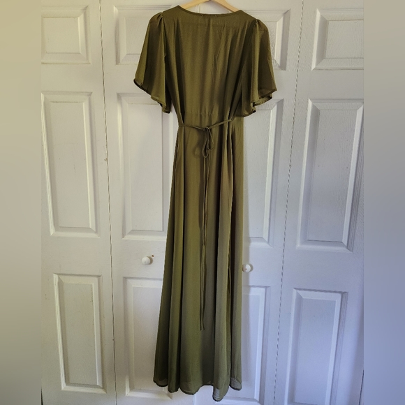 Baltic Born Ivy Wrap Dress - Olive - Picture 5 of 7